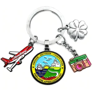 Cheap Mold Fee Custom Handmade Keyring Digital Camera Stainless Steel Keychain Cute Bag Charms