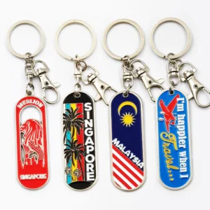 Oneway Personalized Customized Cute Colorful Tourist Souvenir Zinc Alloy Hard Enamel Luxury Fashion Keychain